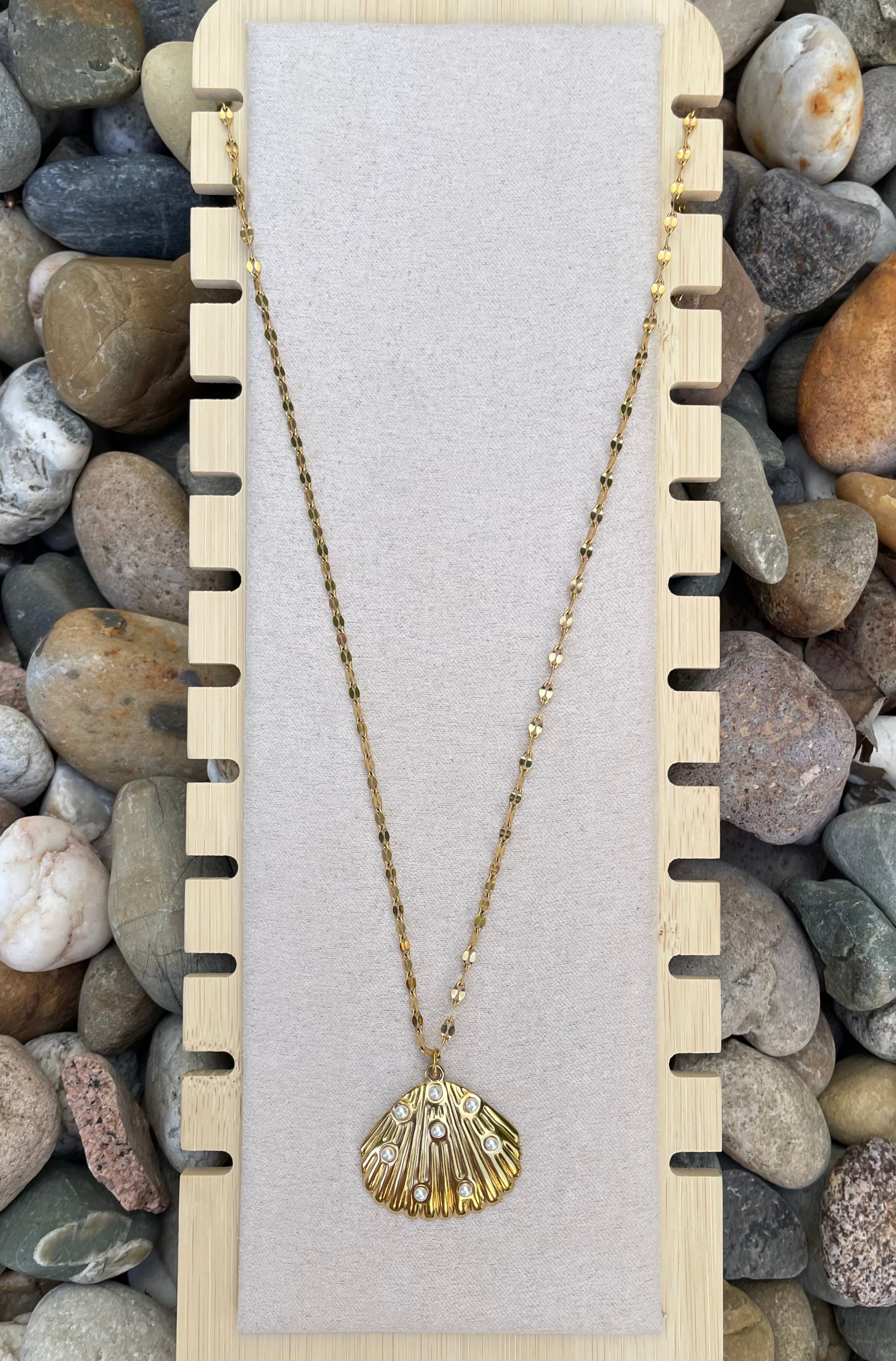 Collier long Coquillage