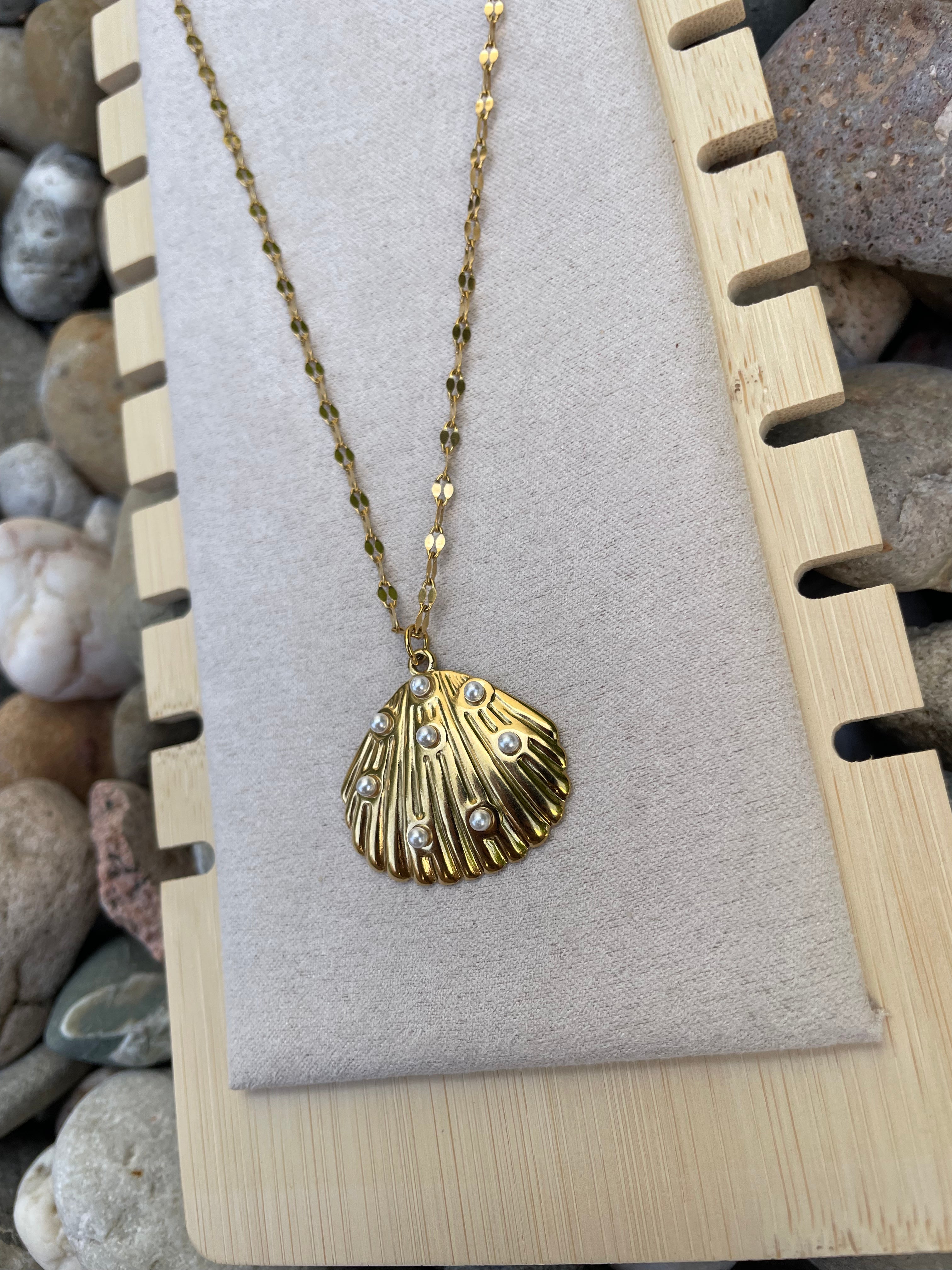 Collier long Coquillage