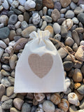 Pochon en toile de jute